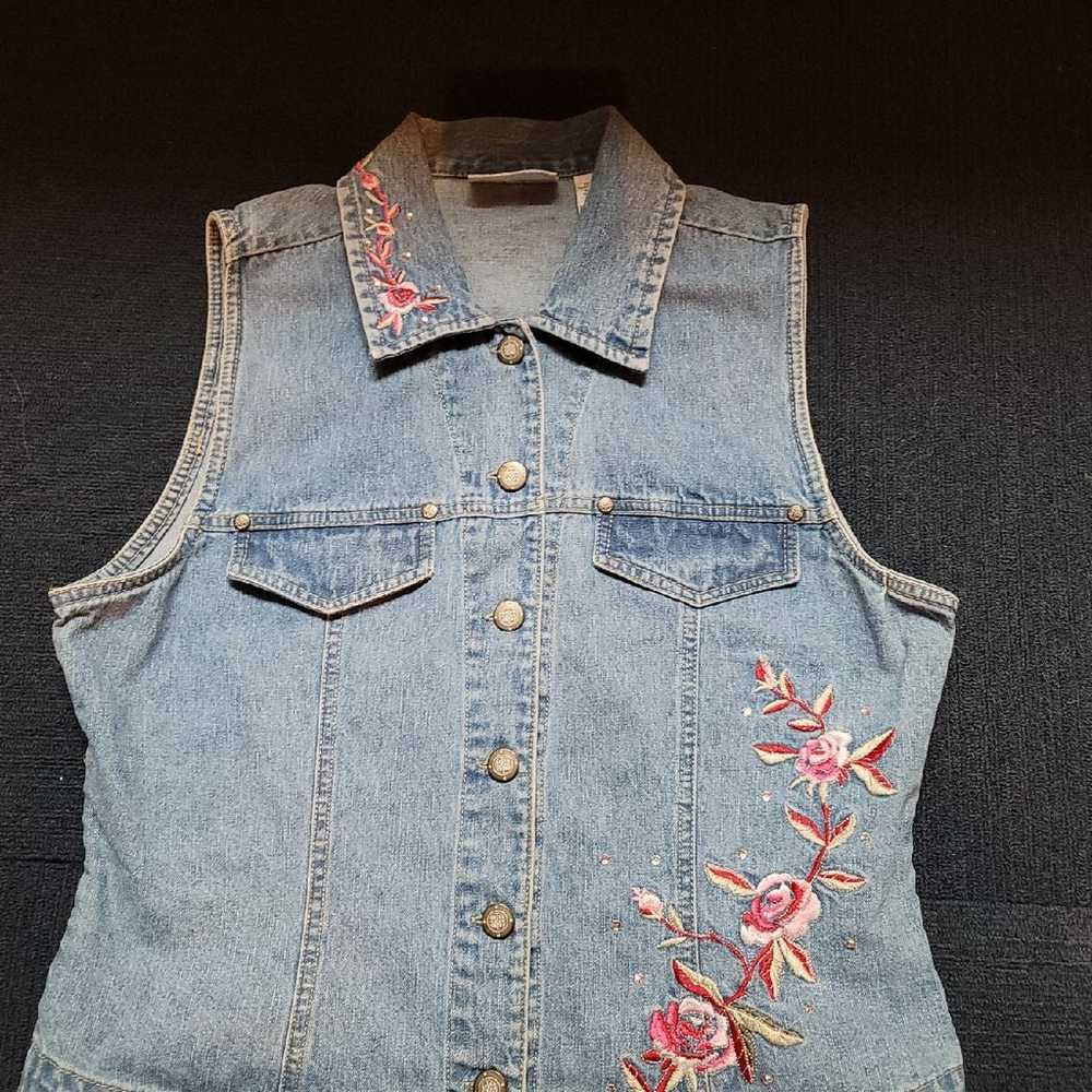 Bill Blass Vintage Denim Vest - image 1