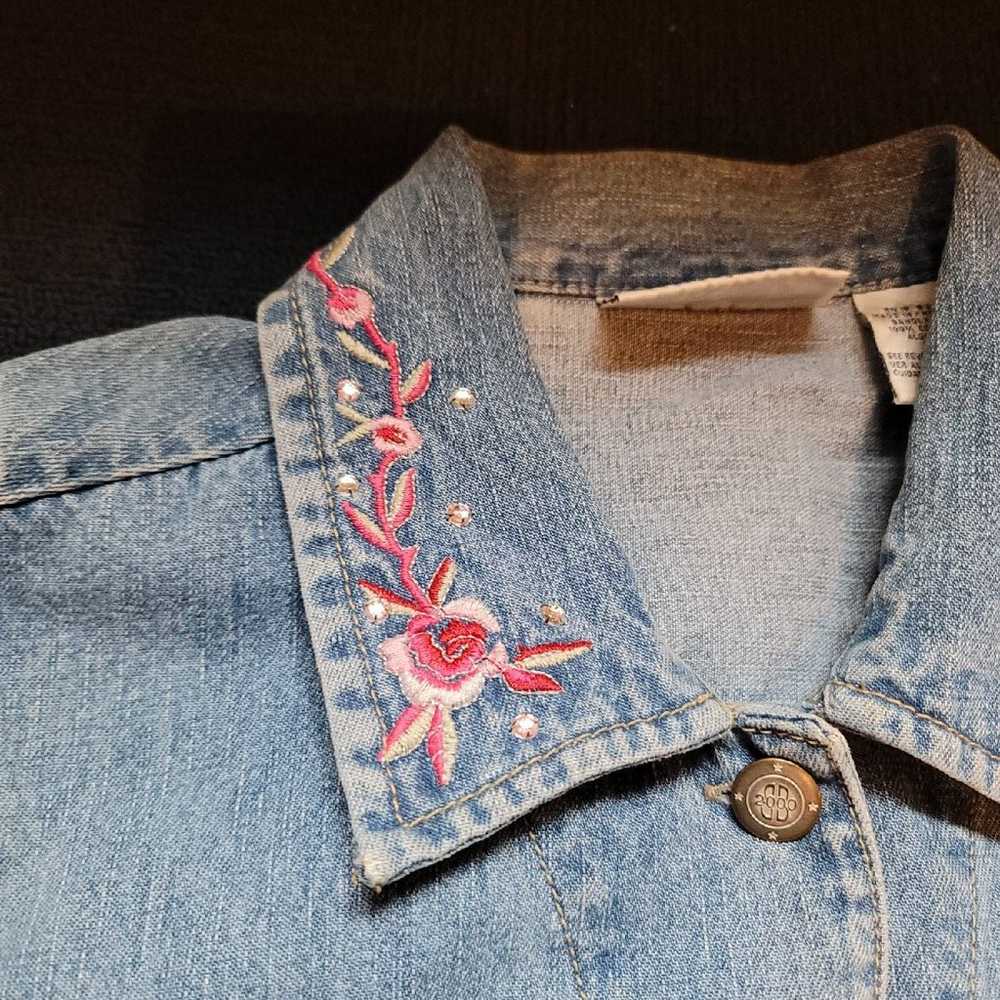 Bill Blass Vintage Denim Vest - image 6