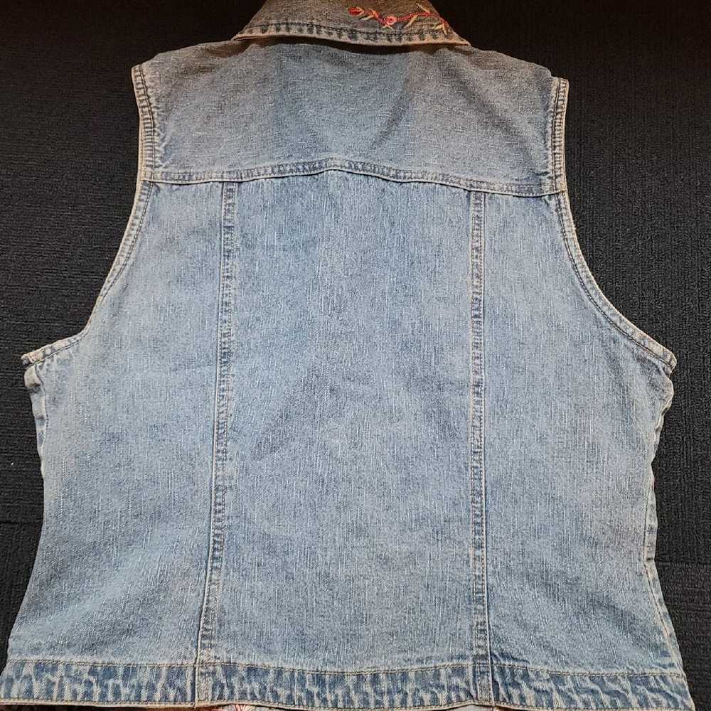 Bill Blass Vintage Denim Vest - image 7