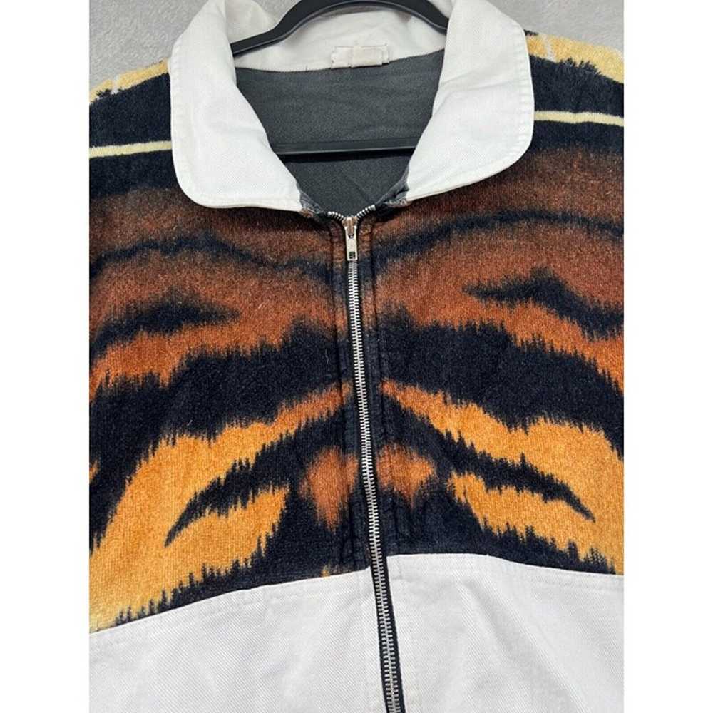 VTG Major Cool Clothes Jacket Womens Medium Tiger… - image 2