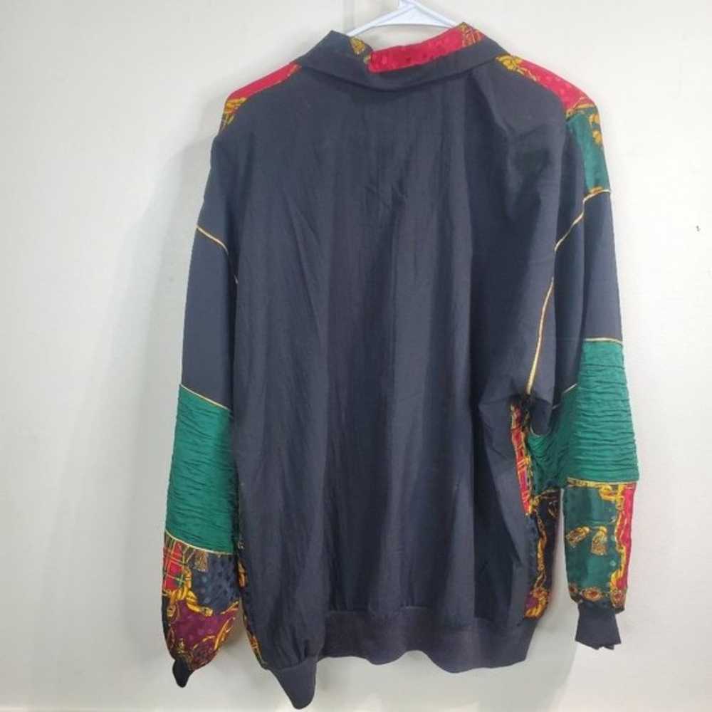 Silver Threads windbreaker large vinateg 80s track - image 5