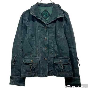 KAORI Denim Jacket Coat Vintage 40 Big Size - image 1