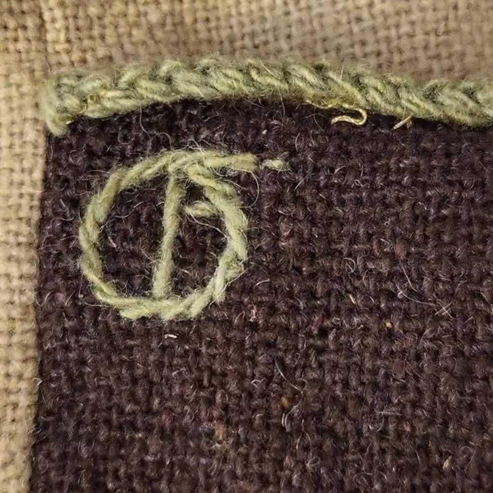 OLGA FISCH FOLKLORE ECUADOR BURLAP WOOL EMBROIDER… - image 10