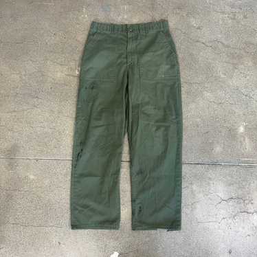 Military × Vintage 32x28 actual 80s OG-507 milita… - image 1