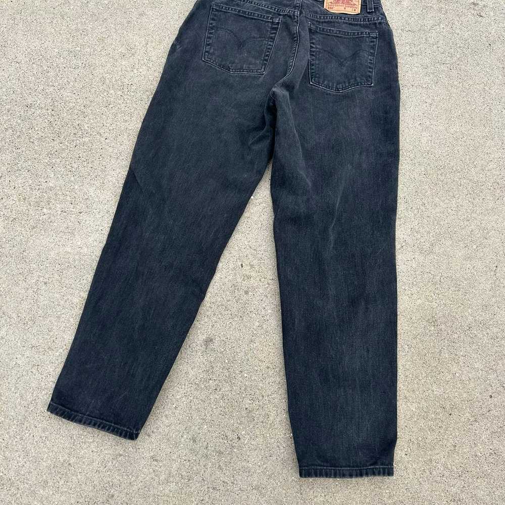 Black Levi’s 550 Jeans Size 6 - image 2