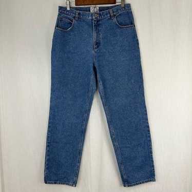 Vintage 90s Carolina Blues High Rise Mom Denim Je… - image 1