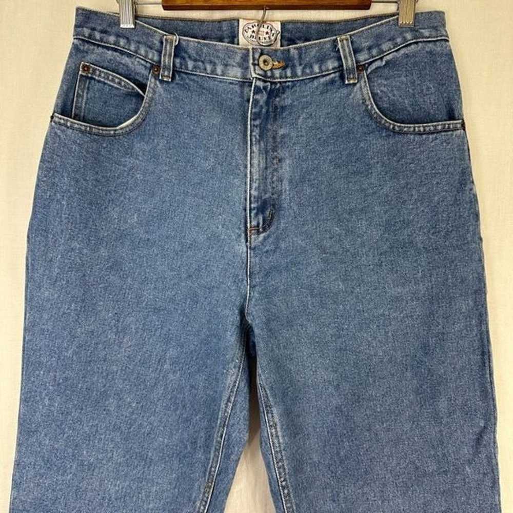 Vintage 90s Carolina Blues High Rise Mom Denim Je… - image 3