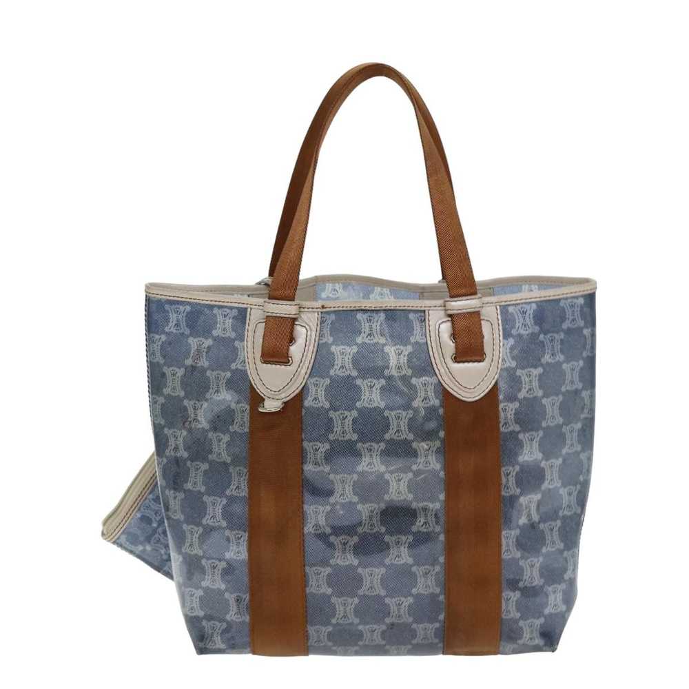 Celine CELINE Paris Macadam Canvas Tote Bag Vinyl… - image 2