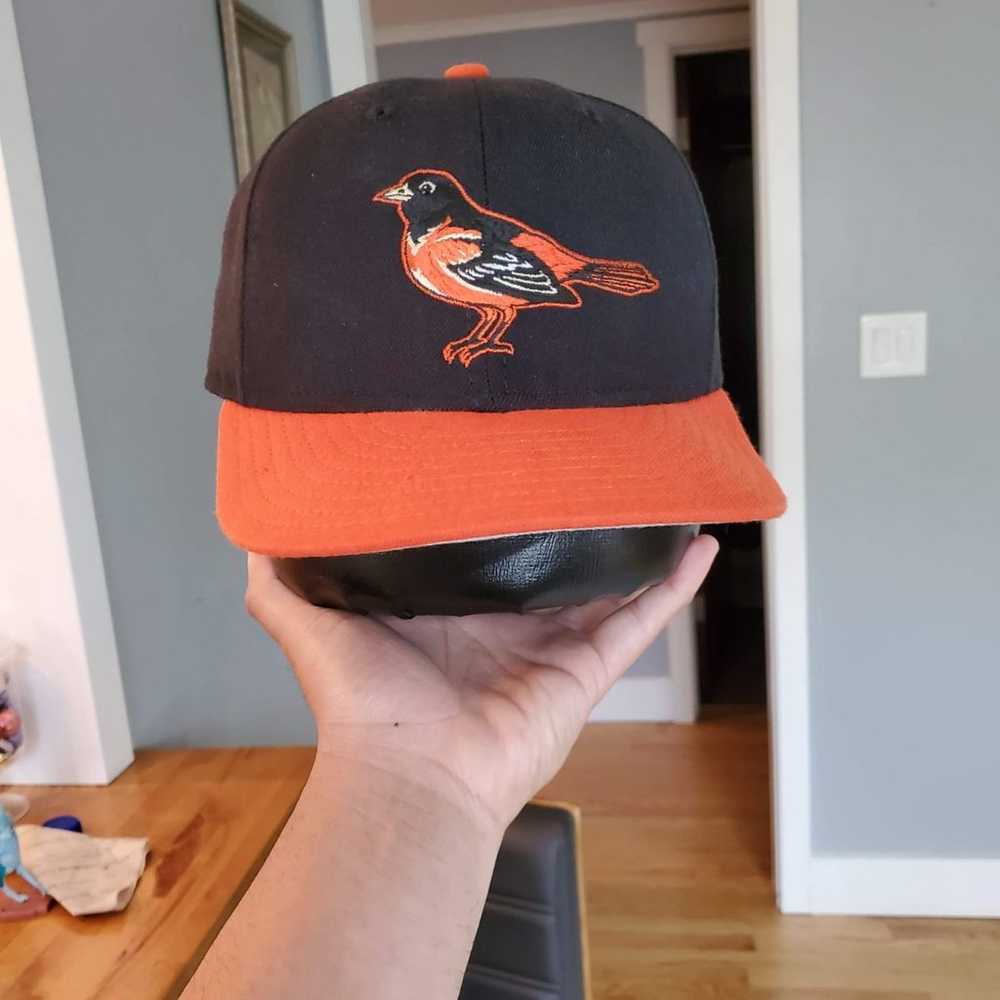 Vintage Orioles fitted hat 7 3/8 - image 1