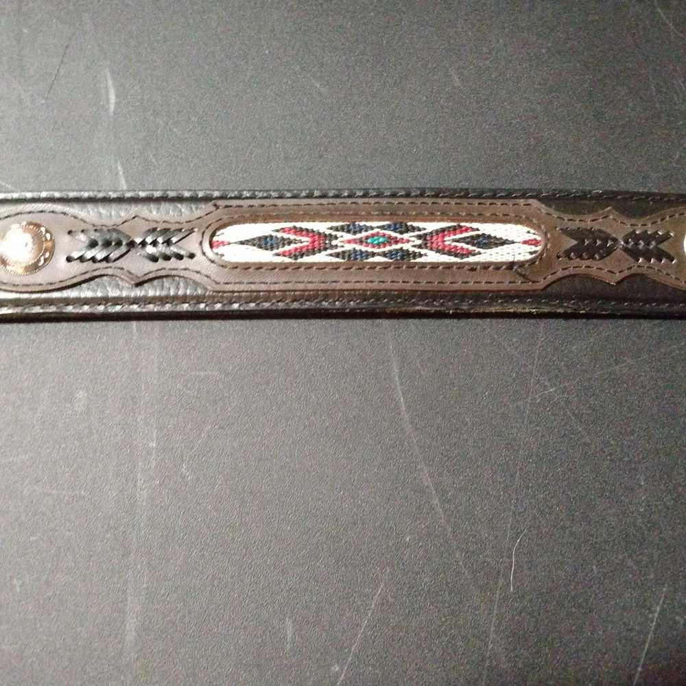 Vintage Handmade southwestern belt - image 8