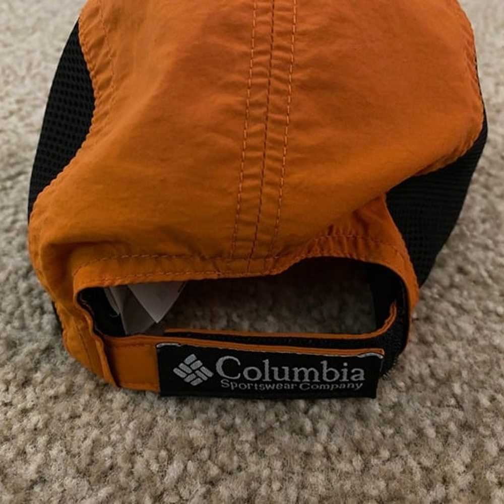 Columbia Vintage Running Hat Black Orange NOS One… - image 5