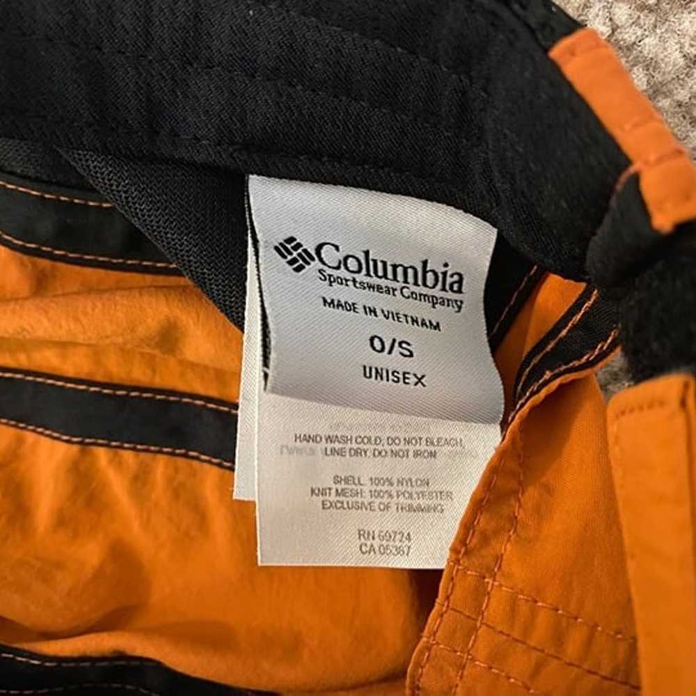 Columbia Vintage Running Hat Black Orange NOS One… - image 7