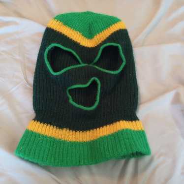 Vtg Knit Balaclava Iconic Ski Mask Robber 3 Hole … - image 1