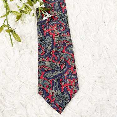 Vintage Christian Dior Silk Paisley Tie - image 1