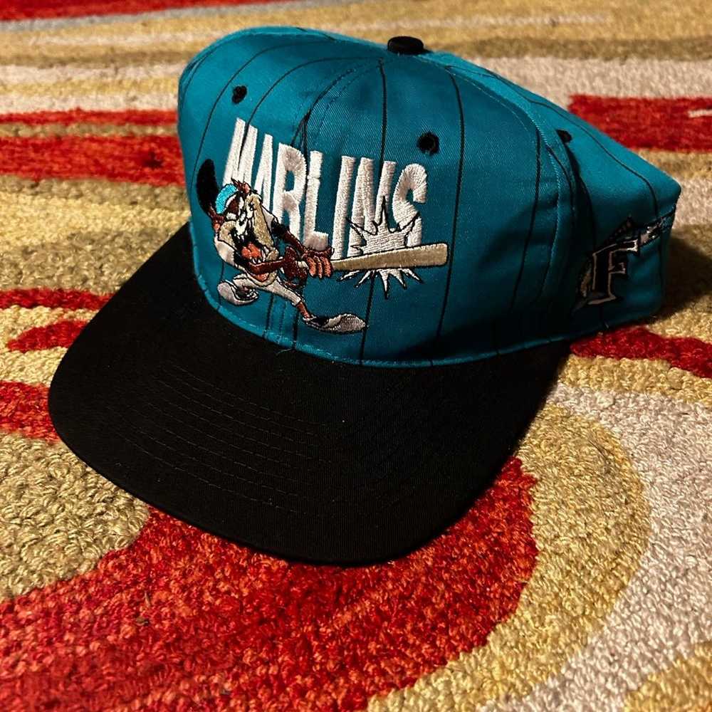 Vintage Florida Marlins Taz SnapBack - image 1