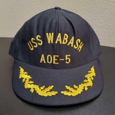 VTG USS WABASH AOE-5 US Navy Oiler Hat - image 1