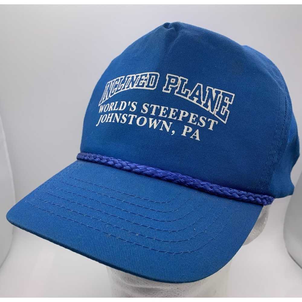 Vintage Johnstown Inclined Plane PA SnapBack blue… - image 3