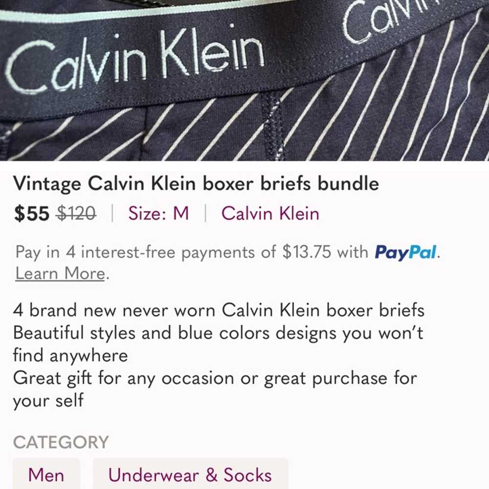 vintage Calvin Klein boxer briefs bundle - image 2