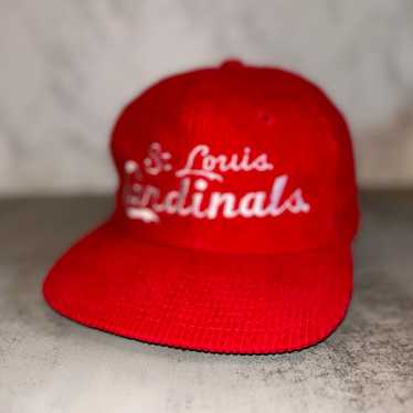 Vintage St Louis Cardinals Corduroy Snapback Hat - image 1