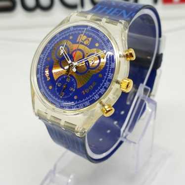 VINTAGE 1994 Swatch Chrono SCZ101 "IOC 100 Years"… - image 1