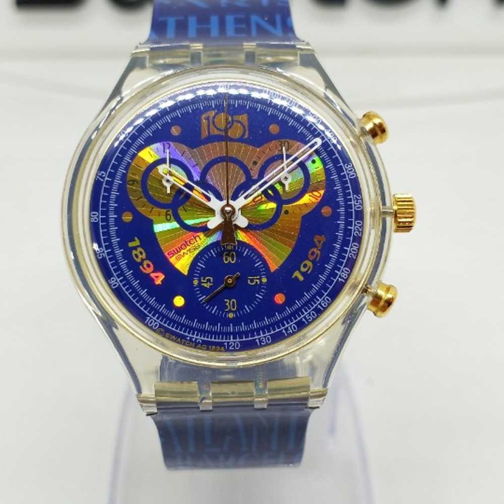 VINTAGE 1994 Swatch Chrono SCZ101 "IOC 100 Years"… - image 2