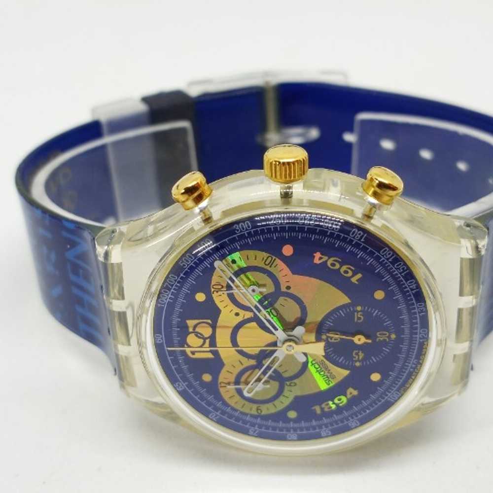 VINTAGE 1994 Swatch Chrono SCZ101 "IOC 100 Years"… - image 4