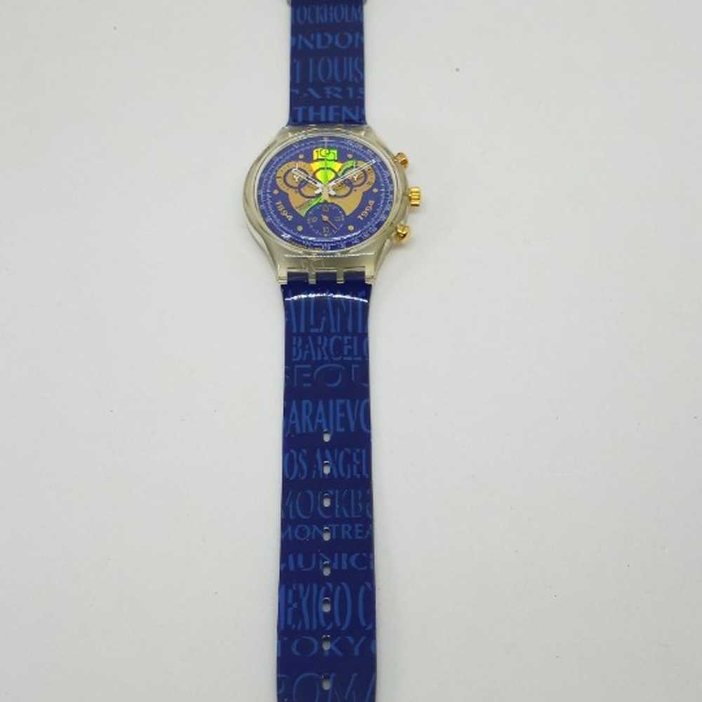 VINTAGE 1994 Swatch Chrono SCZ101 "IOC 100 Years"… - image 5