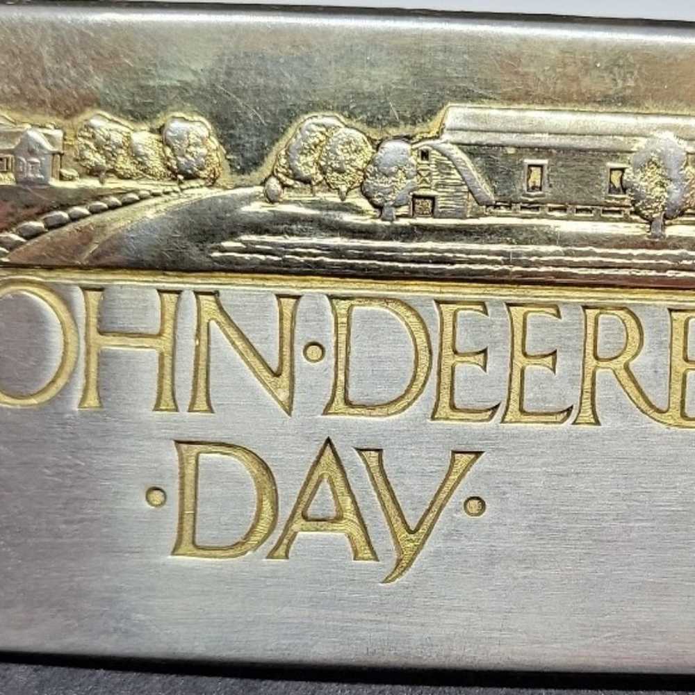 Vintage 1988 John Deere day belt buckle - image 1