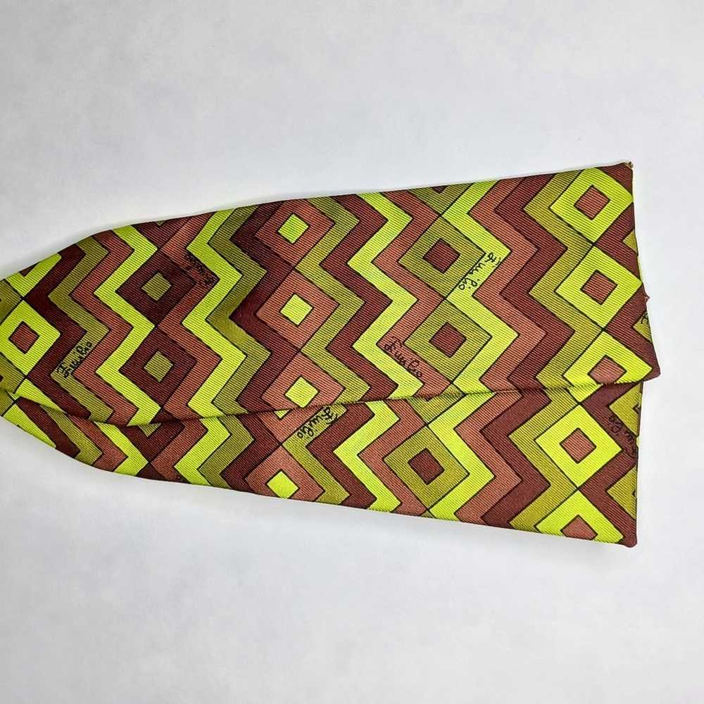 Vintage NOS 1960s Emilio Pucci Silk Necktie - image 1