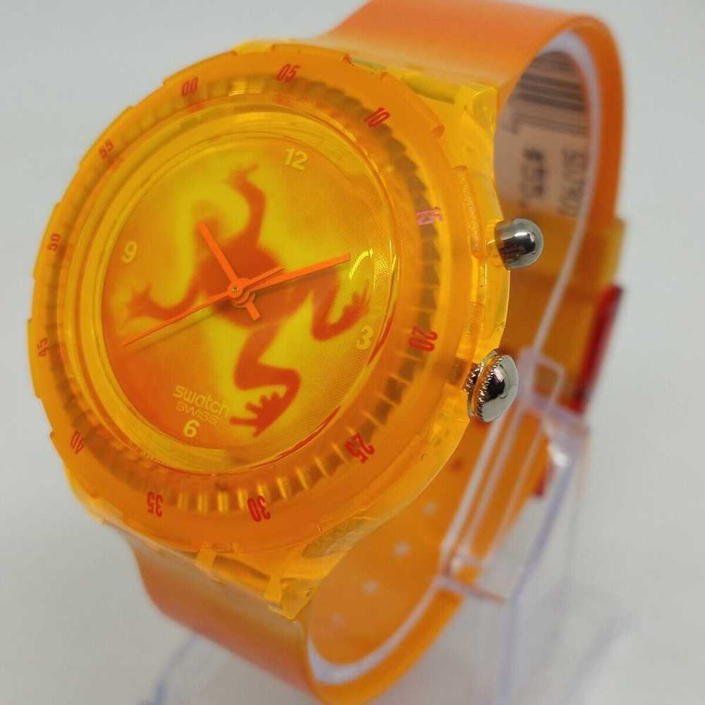 VINTAGE 1990 Swatch Scuba 200 SDJ901 "Luminosa" 3… - image 1