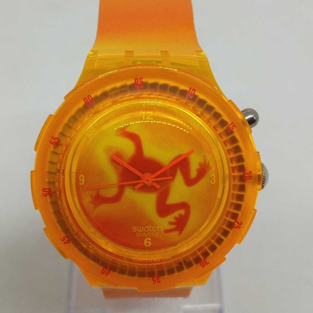 VINTAGE 1990 Swatch Scuba 200 SDJ901 "Luminosa" 3… - image 2