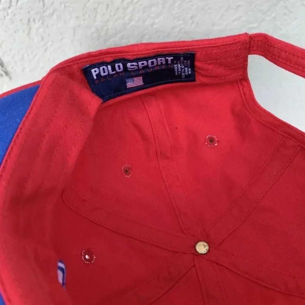 VINTAGE RALPH LAUREN POLO SPORT SPELLOUT HAT - image 6