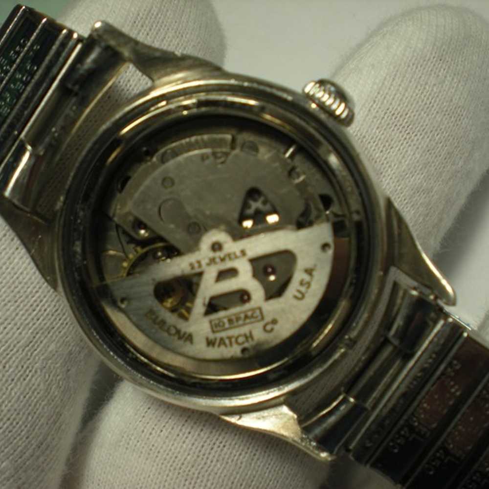 Mens BULOVA vintage 1955 Mechanical Set & Auto wi… - image 11