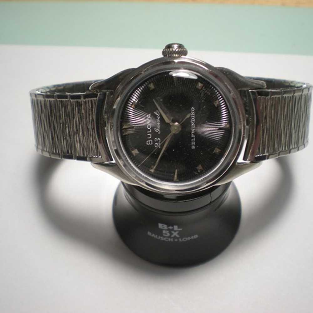 Mens BULOVA vintage 1955 Mechanical Set & Auto wi… - image 2