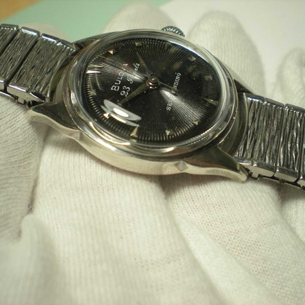 Mens BULOVA vintage 1955 Mechanical Set & Auto wi… - image 5