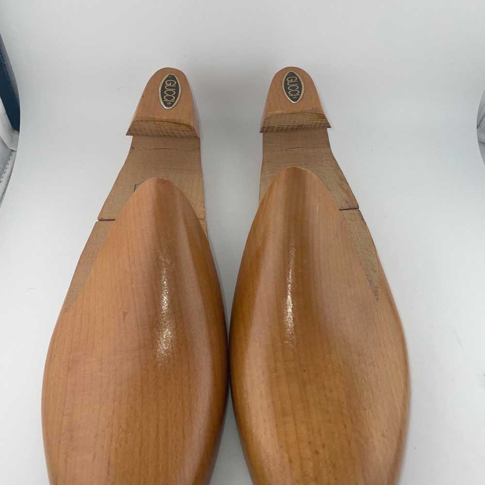 Gucci Shoe Trees Wooden Men's Size Italy 44 Stret… - image 4