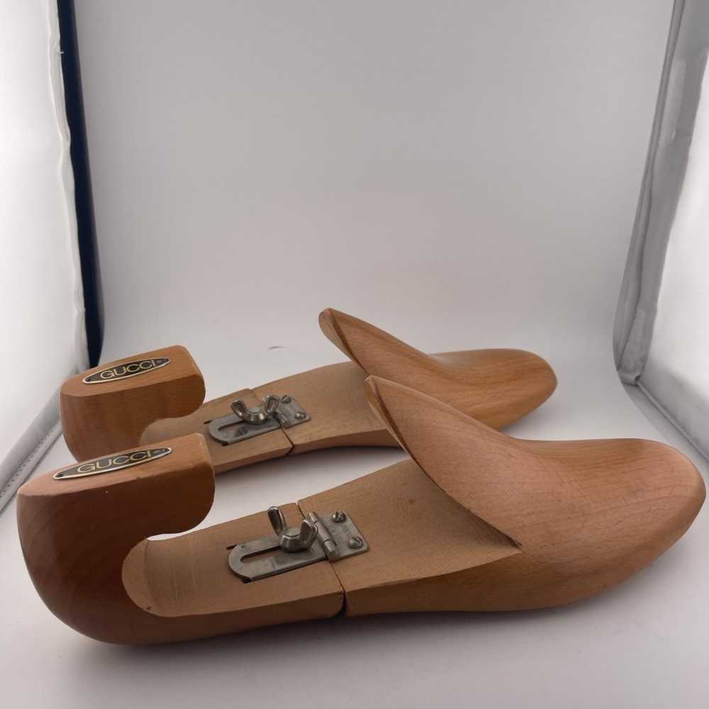 Gucci Shoe Trees Wooden Men's Size Italy 44 Stret… - image 7