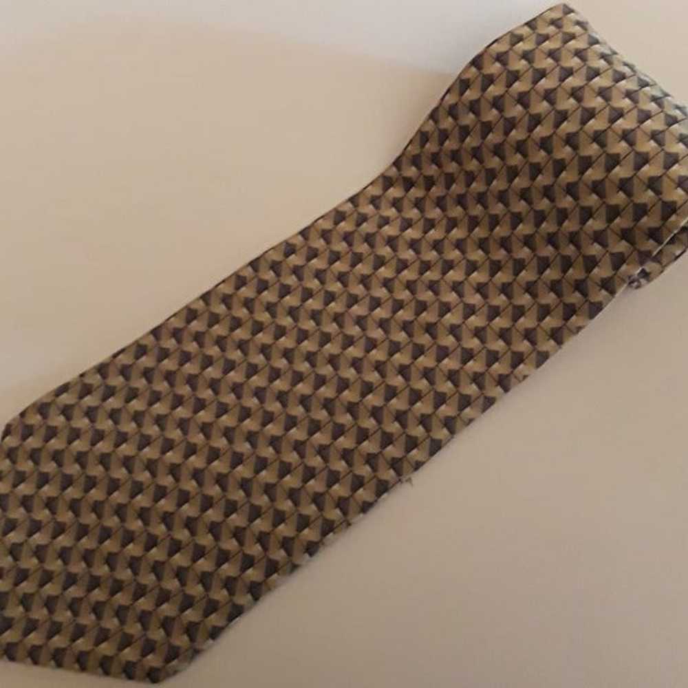 BILL BLASS NECKTIE - 100% SILK NECKTIE - BROWN CH… - image 3