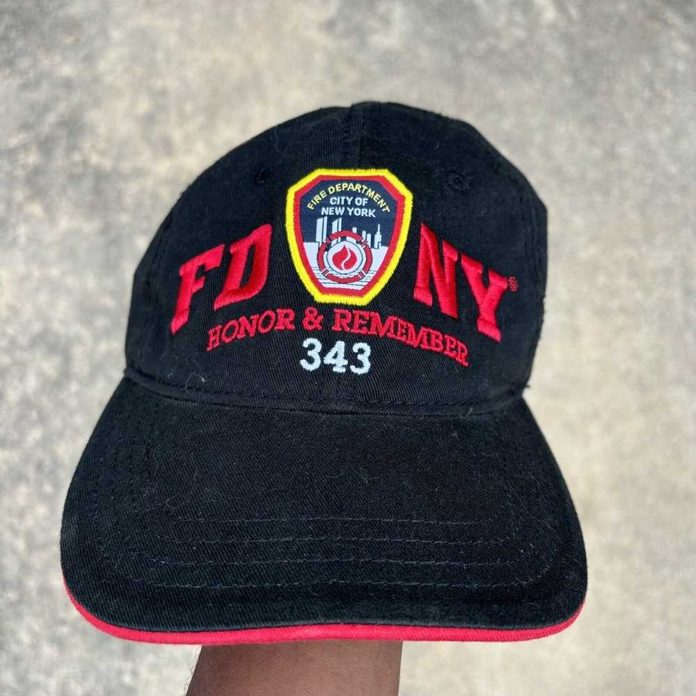 Vintage 2014 9/11 FDNY 343 US Flag Patch Adjustab… - image 1