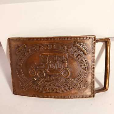 Vintage Belt Buckle Henry Ford - image 1