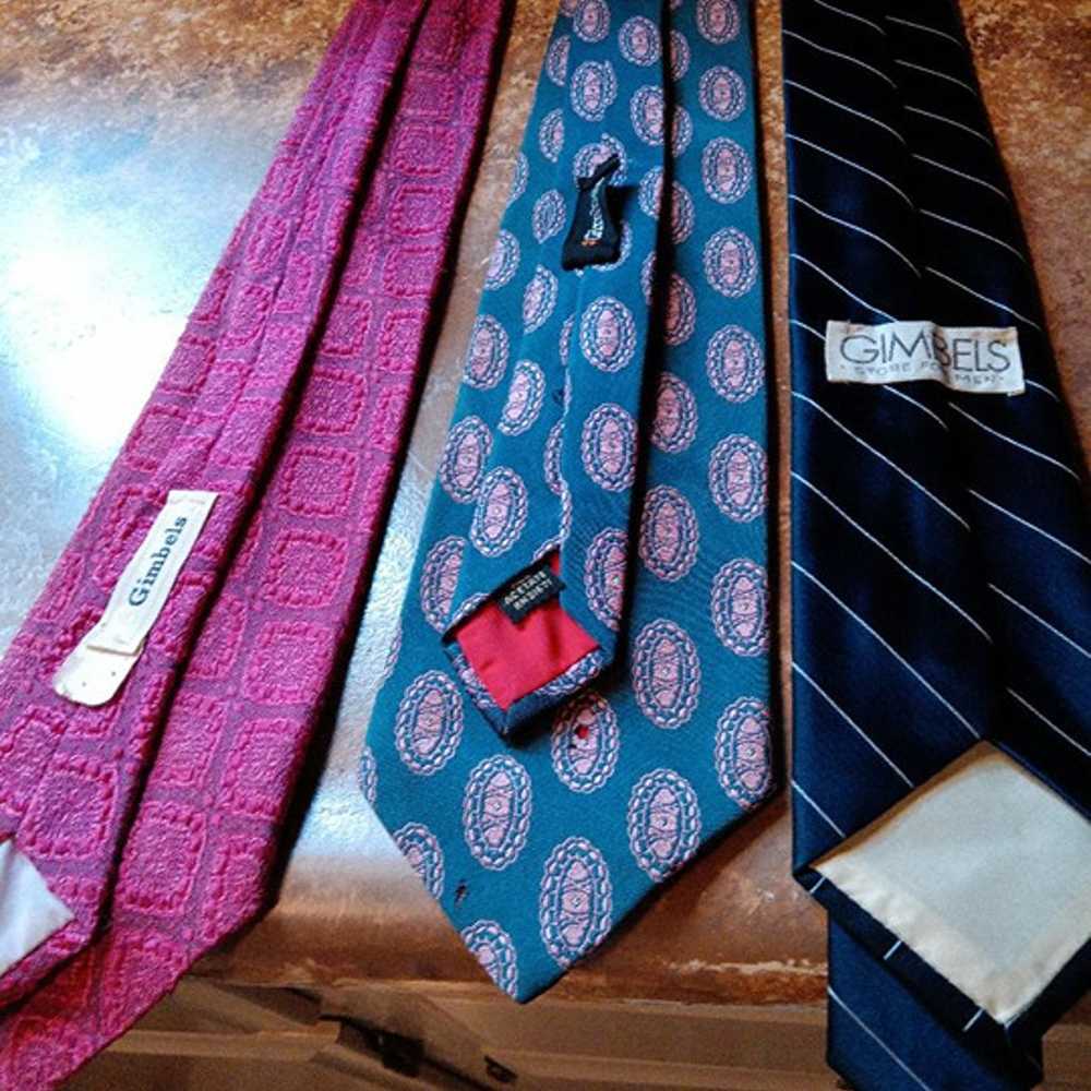 VINTAGE-Gimbels Men's Ties-Lot of 3 - image 5