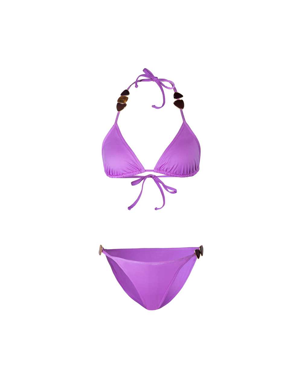 2000's Purple String Bikini with Colorful Enamel … - image 7