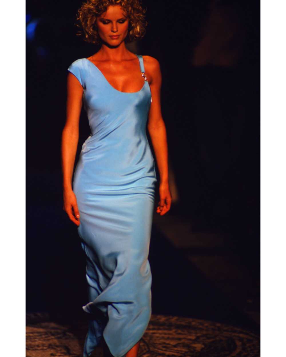 A/W 1996 Red Asymmetrical Sheath Gown - image 10