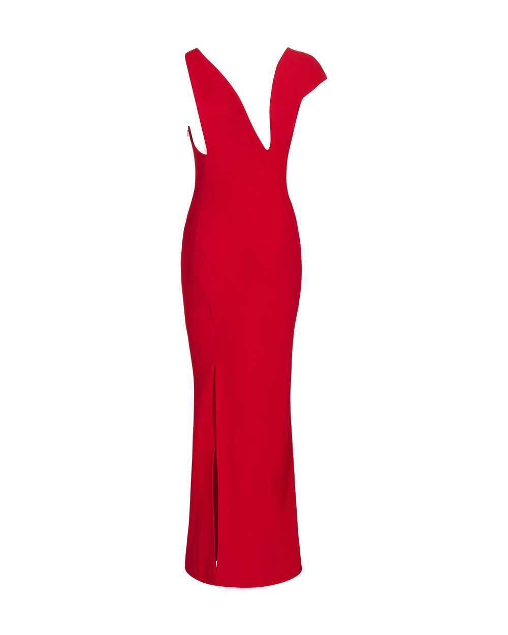 A/W 1996 Red Asymmetrical Sheath Gown - image 5