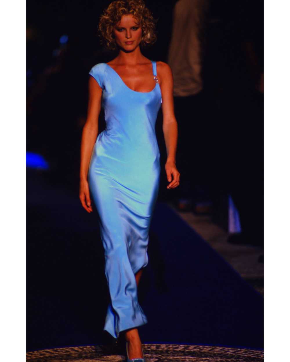 A/W 1996 Red Asymmetrical Sheath Gown - image 6