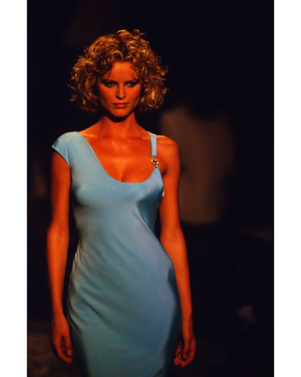 A/W 1996 Red Asymmetrical Sheath Gown - image 8