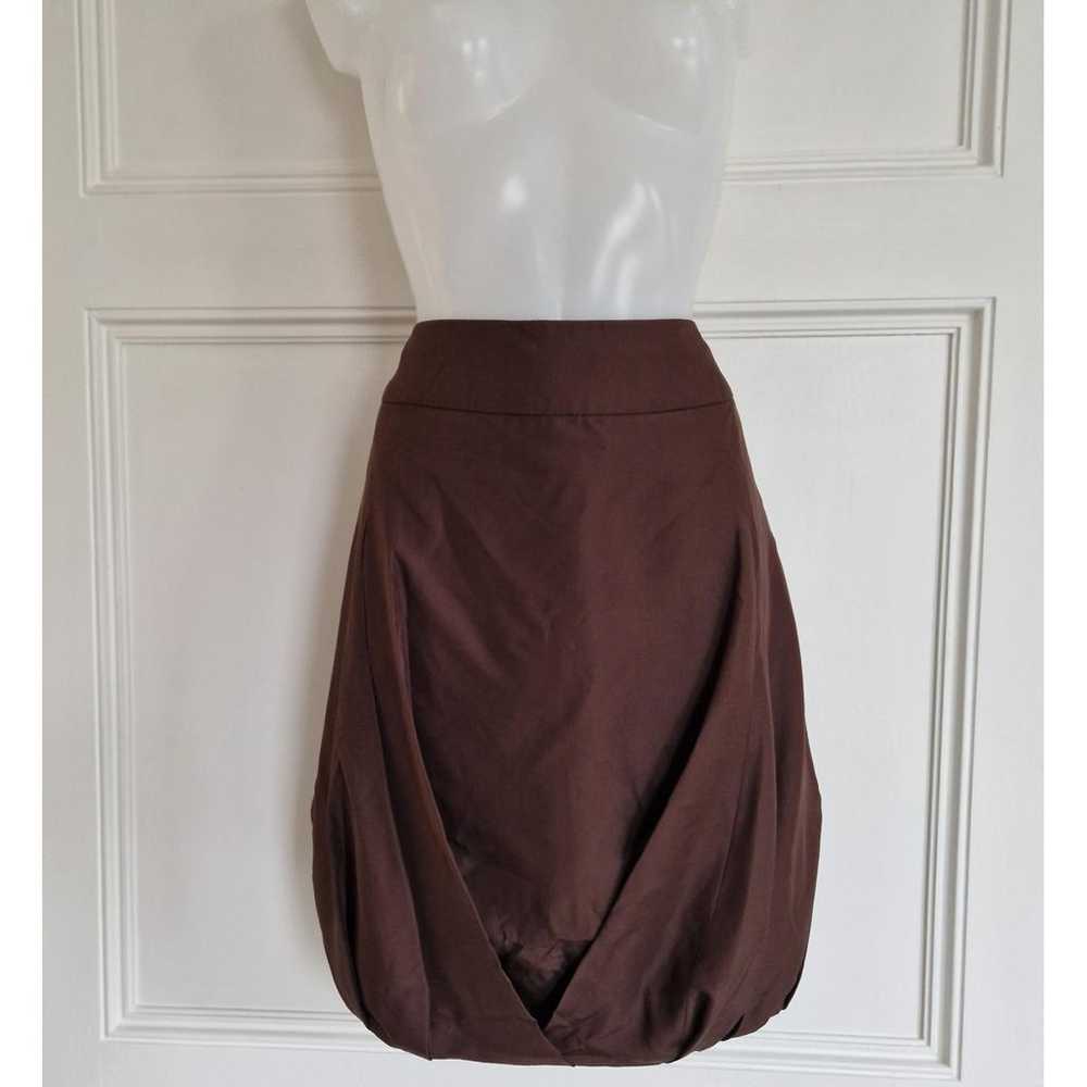 Celine Silk mid-length skirt - image 4