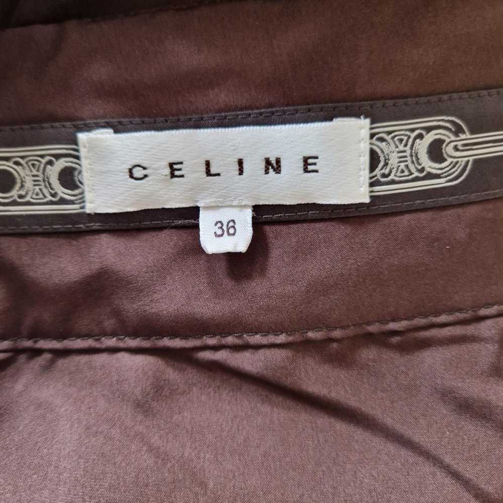 Celine Silk mid-length skirt - image 5