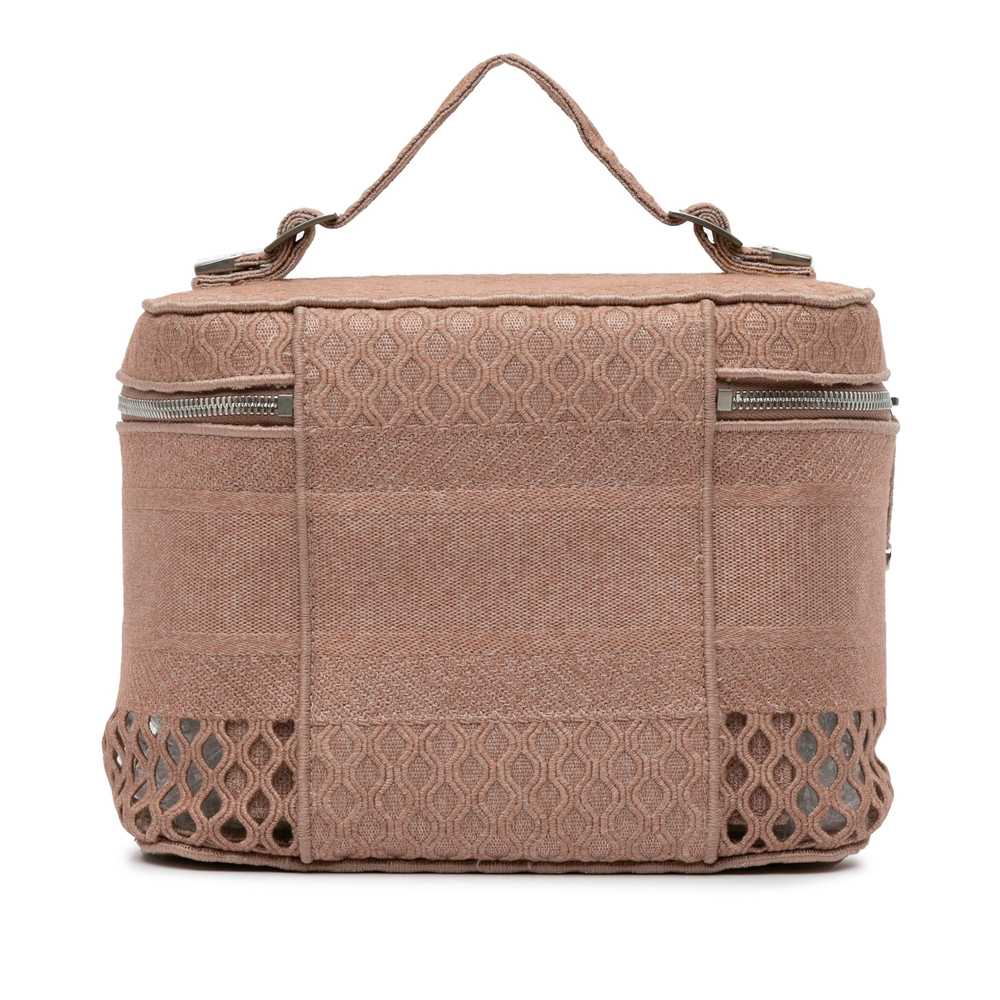 Pink Dior Mesh Embroidered Diortravel Vanity Case - image 3