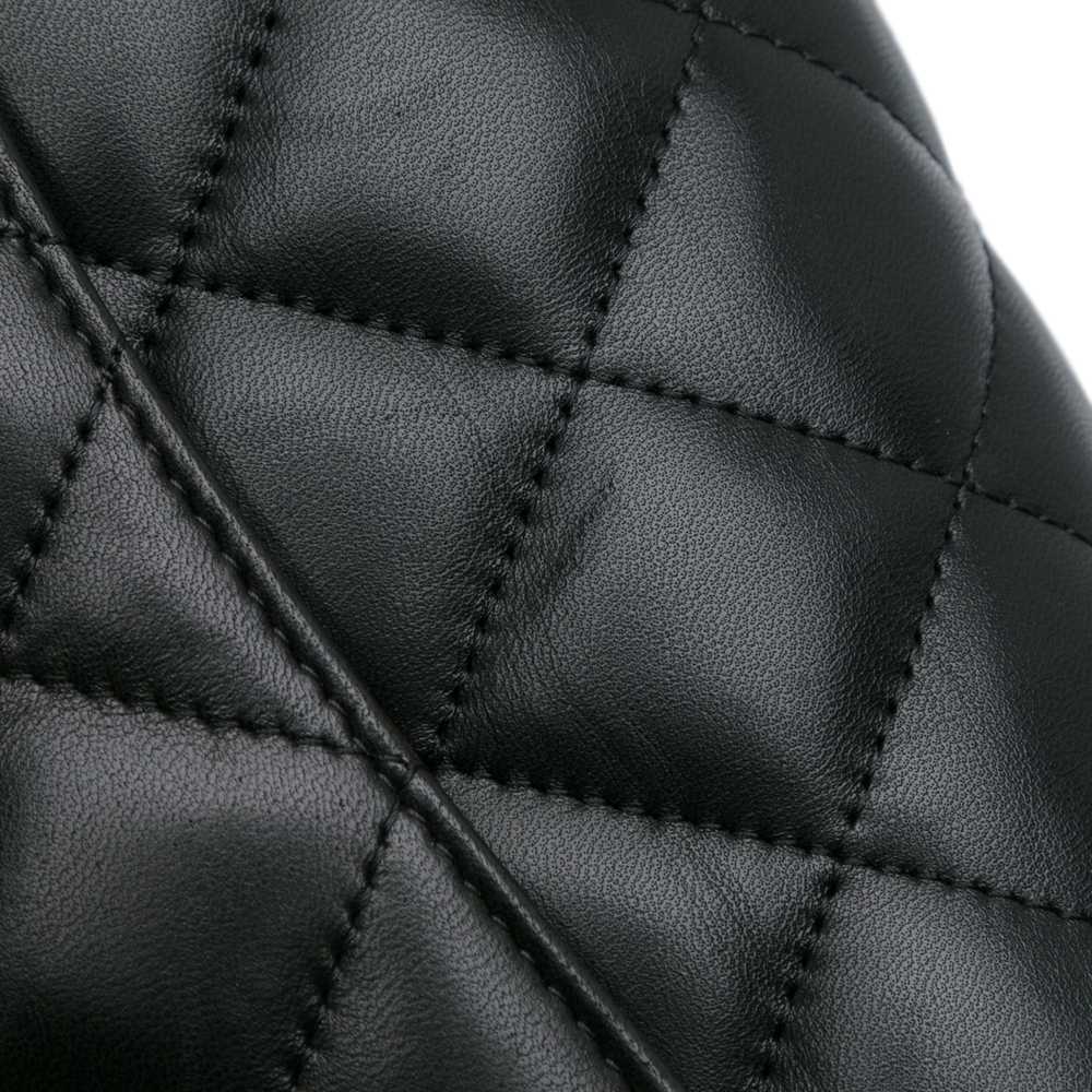 Black Chanel Jumbo Classic Lambskin Double Flap S… - image 11